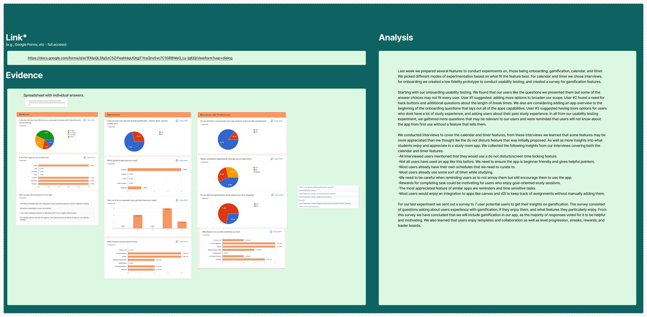 StudyRoom usability testing metrics and measurement notes
