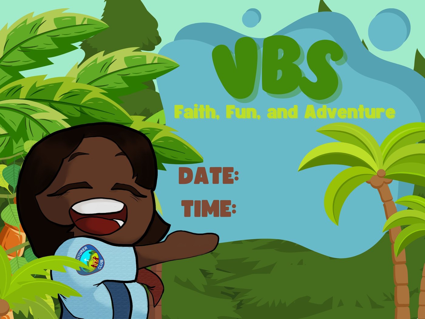 VBS Faith, Fun, and Adventure poster